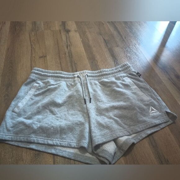 Reebok Grey Renew French Terry Athletic Shorts with Side Pockets - Picture 5 of 7